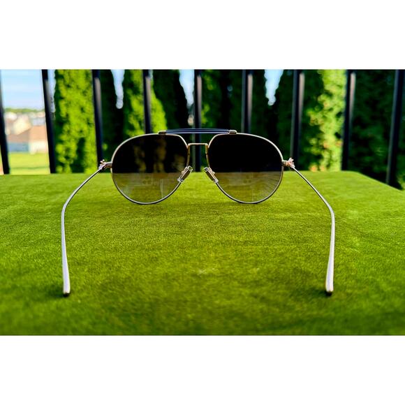 ?️ NEW ETRO Milano Rose Gold Pilot Sunglasses – with Leather Case main image 4